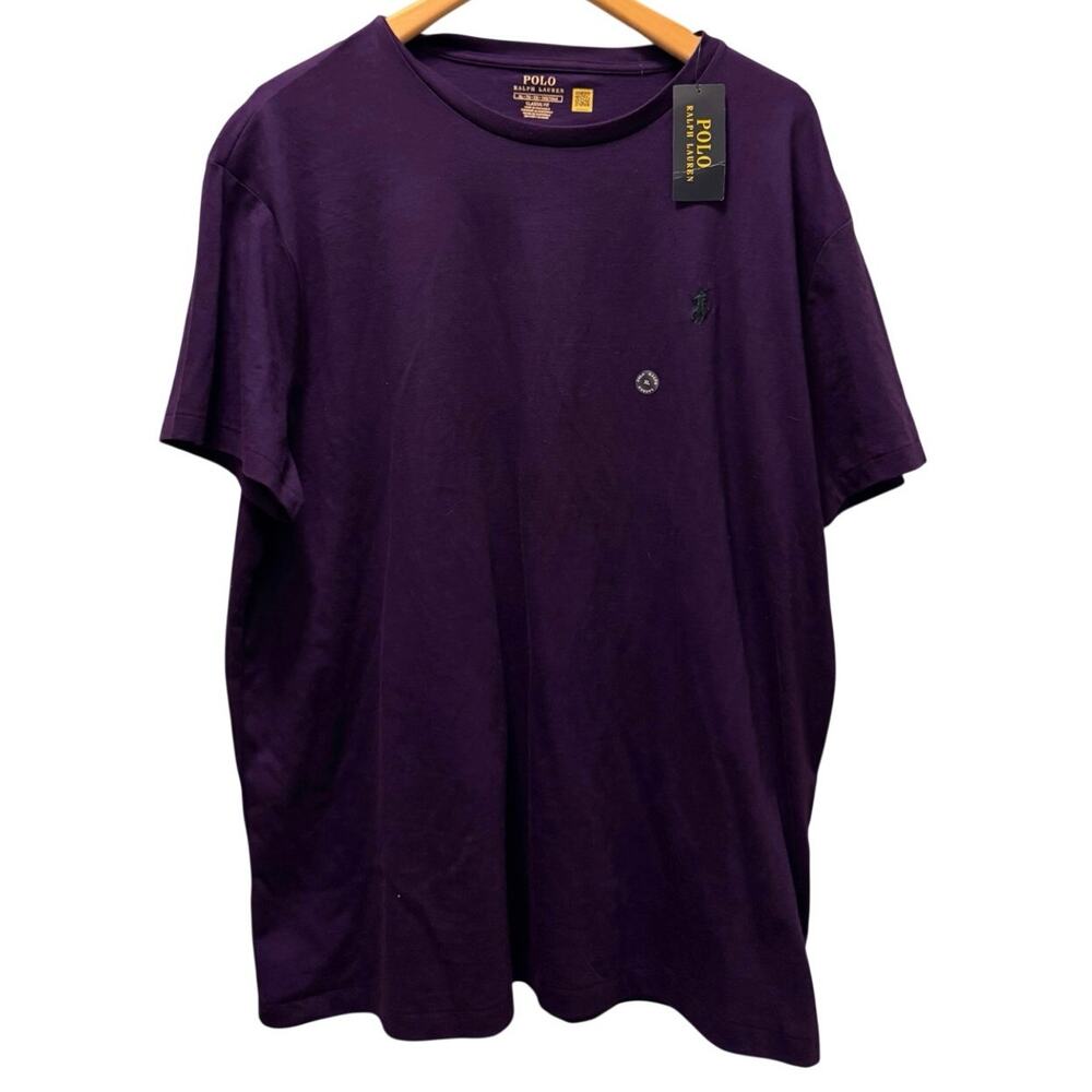 Polo Ralph Lauren Mens T Shirt XL Purple Short Sleeve Crew Neck Cotton Tee NWT
